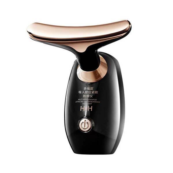 HIH máquina de massagem facial introdução máquina de beleza tripla máquina de beleza elétrica máquina de massagem facial de radiofrequência