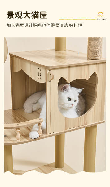 Árvore de Gatos em Madeira Grande