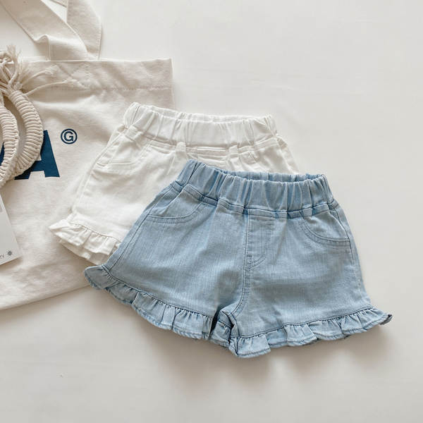 Shorts de jeans para menina