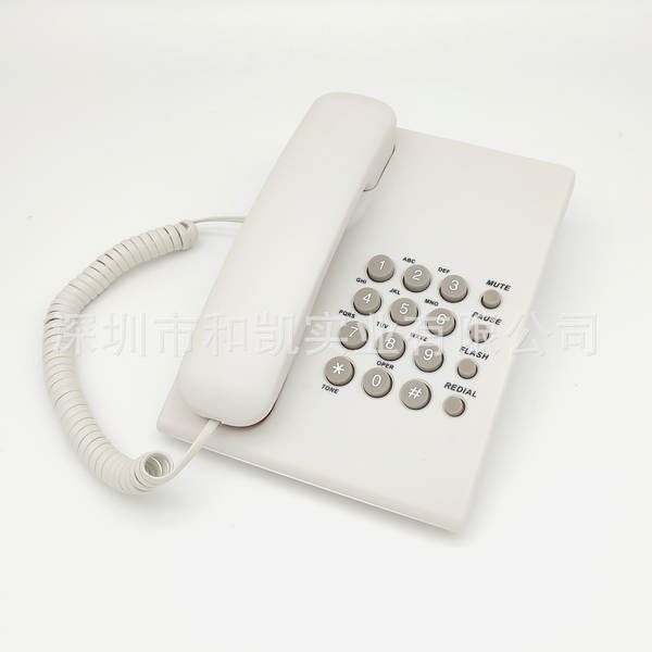 O K-500 é um aparelho de telefonia móvel sem bateria para escritórios de hotel.
