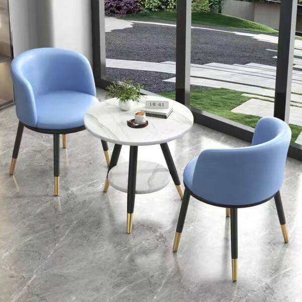 Mesa e cadeiras de varanda casual estilo nórdico moderno simples à moda intercâmbio