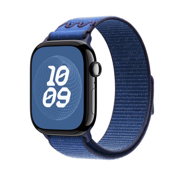 Compatível com apple watch 11 pulseira iwatch s10/9/8 nike nylon loop