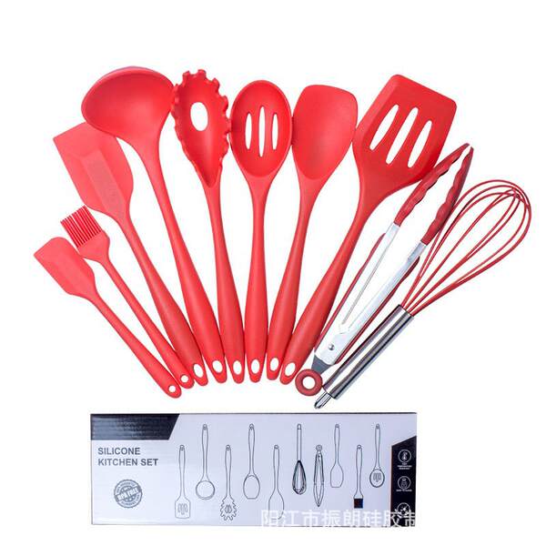 Conjunto de 10 Utensílios de Silício para Cozinha