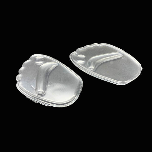 Fabricante atacado de sapatos femininos de calçado de palma dianteira de proteção contra deslizamento transparente gel corpo elástico contra o desgaste silício palma dianteira