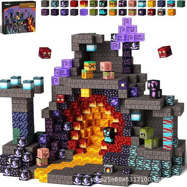 Amazon Magnetic Buiding Cubes Brinquedos de Construção Magnética