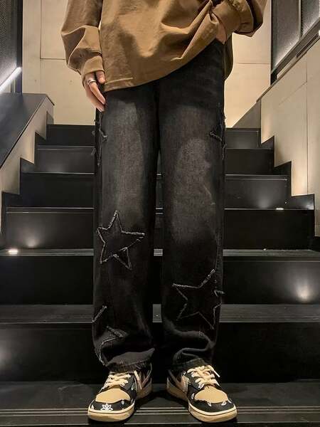Calça Jeans Masculina Larga Inverno