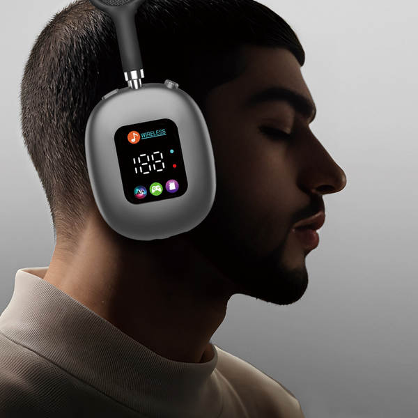 AKZ MAX600 é o novo fone de ouvido sem fio Bluetooth com tela digital RGB