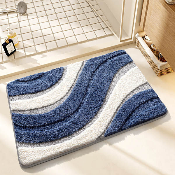 Tapete transfronteiriço de banheiro tapete de água porta de banheiro casa espessamento simples sala de estar criativa suave anti-deslizamento