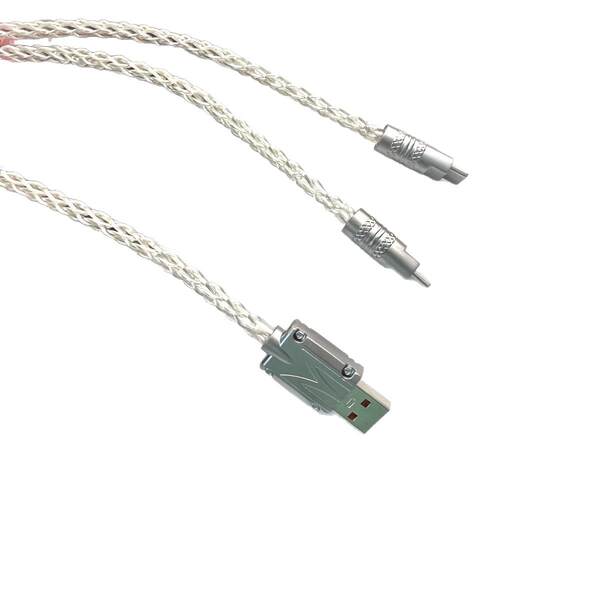 Velocidade de 8K de alta velocidade de dois pares de teclado TYPE-C linha de mouse linha de dados do teclado mecânico do eixo fotovoltaico branco