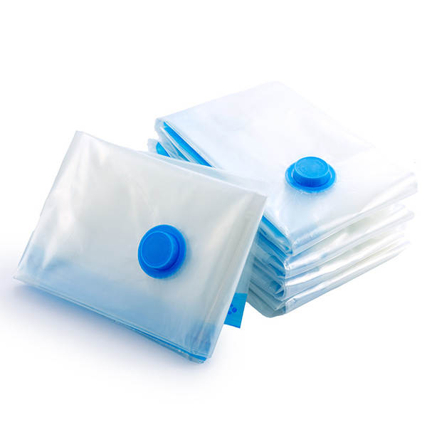Saco de compressão a vácuo espesso transparente para roupas, edredons, embalagem e organização, venda no atacado com impressão