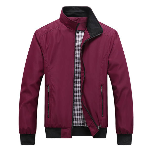 Jaqueta masculina 2025 nova coleção primavera outono casual transfronteiriço estilo coreano piloto aviador com zíper