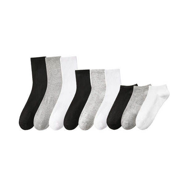 Meia 7A antibacteriana Xinjiang masculina feminina primavera outono preto branco média altura masculina anticheiro esportiva respirável