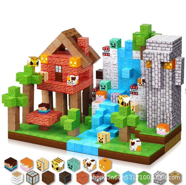 Amazon Magnetic Buiding Cubes Brinquedos de Construção Magnética