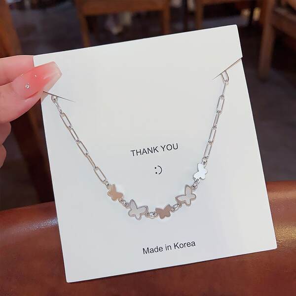 Colar feminino em titânio aço luxo não desbota versátil pendente sofisticado design exclusivo minimalista corrente clavícula acessório importação