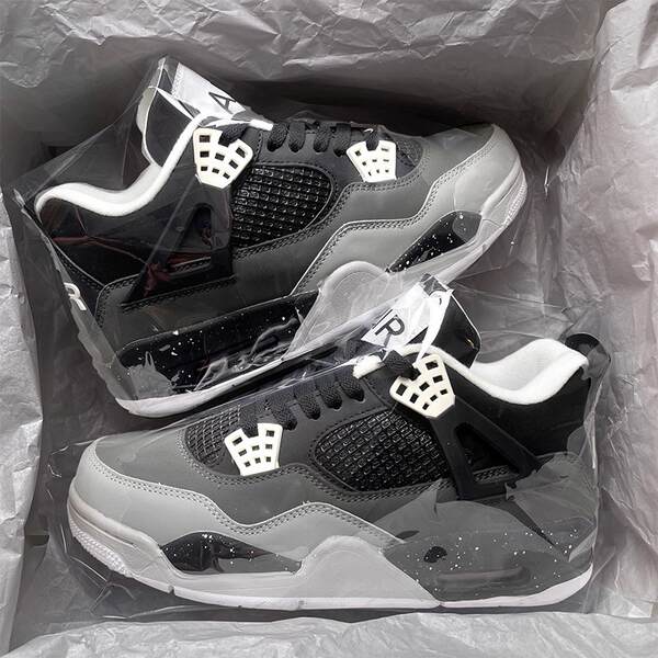 Aj4 Fear Men's Shoes 2025 Outono Oficial Flag Shoes de basquete masculino e feminino