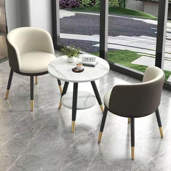 Mesa e cadeiras de varanda casual estilo nórdico moderno simples à moda intercâmbio