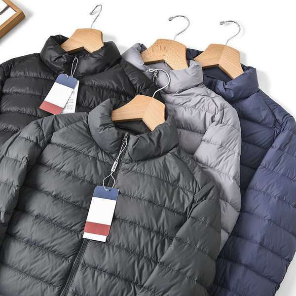 Comércio exterior alemão original de algodão super-leve roupa de algodão grande tamanho masculino outono-inverno leve caldeirão superado
