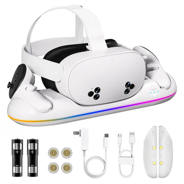 Suporte de carregamento magnético Oculus Meta Quest 2/3/3S com carregamento rápido