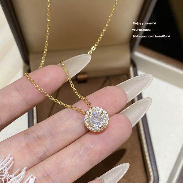 Colar feminino em titânio aço luxo não desbota versátil pendente sofisticado design exclusivo minimalista corrente clavícula acessório importação