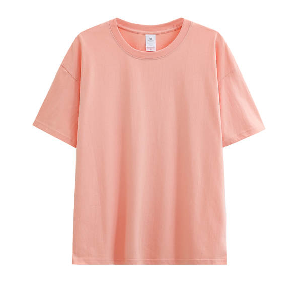 Novo peso pesado de 230 gramas algodão puro branco pano de pano curto T-shirt feminino folheto semi-lençado camiseta masculina por atacado