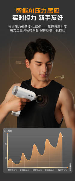 Pistola de massagem Pick Mini com carregamento, massageador muscular elétrico para pescoço e fáscia com vibração