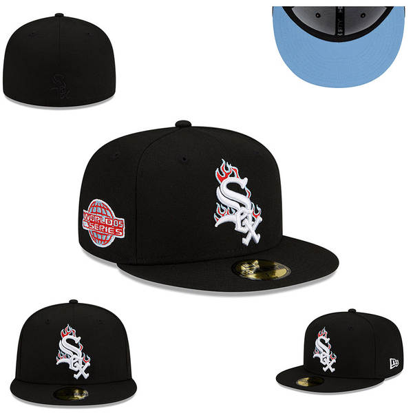 Chapéu de beisebol totalmente fechado, não ajustável, novo chapéu de beisebol hip-hop da liga americana