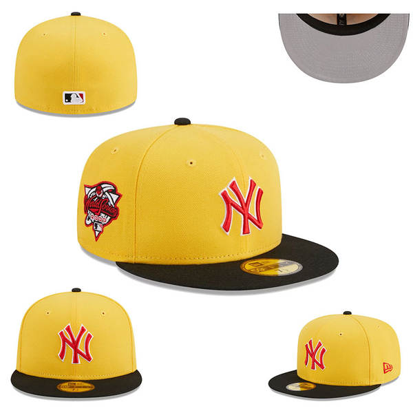 Chapéu de beisebol totalmente fechado, não ajustável, novo chapéu de beisebol hip-hop da liga americana