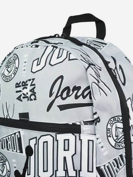 Mochila infantil Nike Jordan com zíper e padrão fashion clássico DJ5649-014