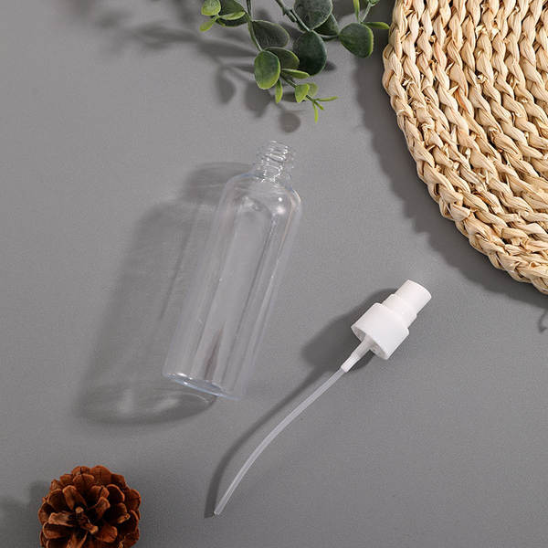 2 garrafas separadas de viagem de cosméticos transparentes de perfume de álcool portátil de plástico pressionado por pulverizador de desinfecção