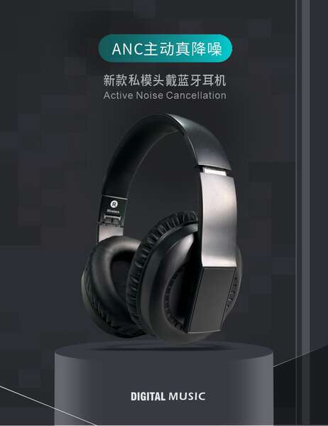 fone de ouvido bluetooth sem fio com cancelamento de ruído headset wireless