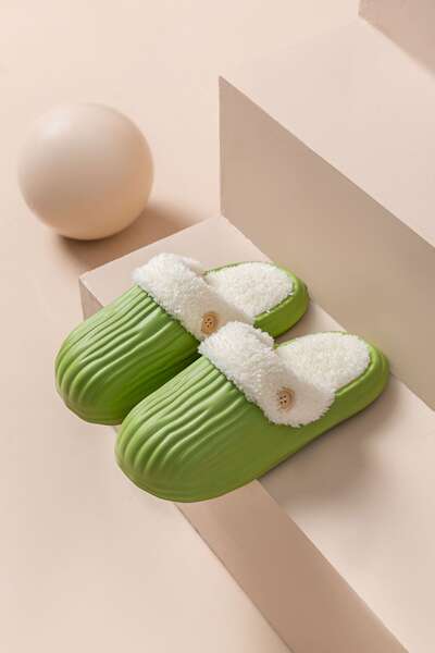 Chinelo de Felpa Quente para Mulher