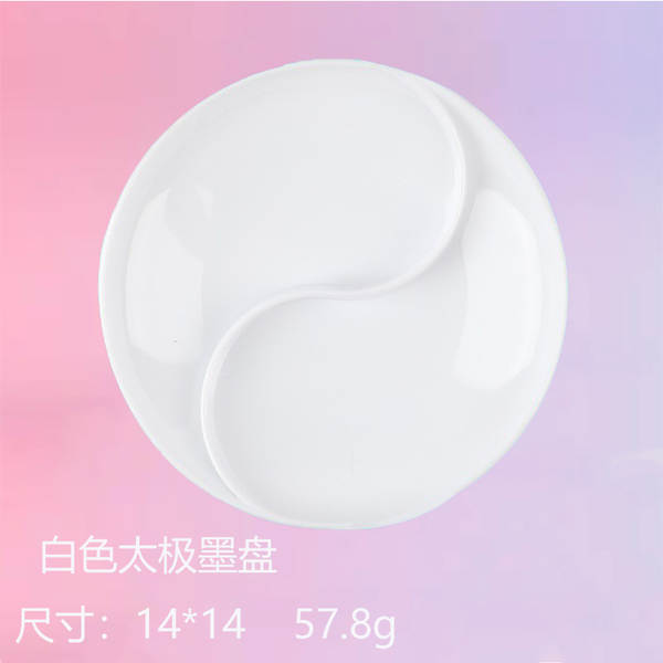 Fabricante atacado plástico branco placa de colorir pintura placa de colorir crianças acrílico água cor de pó placa de colorir