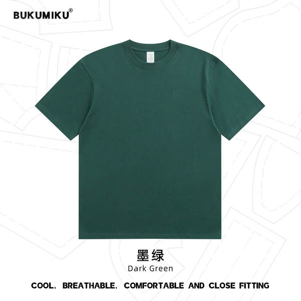 230 gramas de algodão puro de manga curta para homens T-shirt personalizado de cor pura Lonely indie logo cultura T-shirt