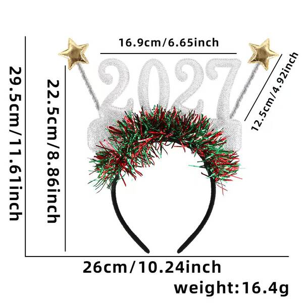 2027 Feliz Ano Novo Festa de Natal