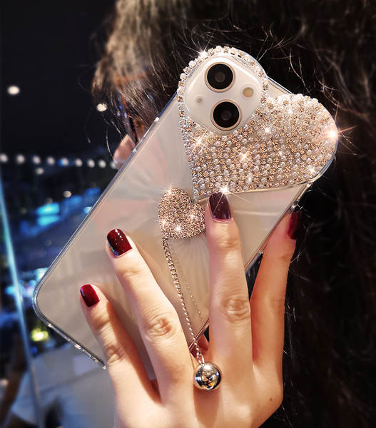 Aplicável ao iPhone 17 Capa de celular criativa de amor 16 Promax Apple 15 Capa de proteção 14 Luxo de moda