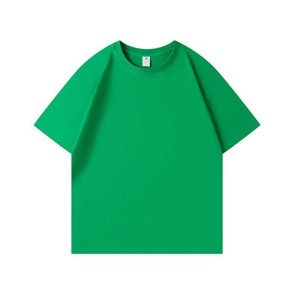Camiseta de algodão puro para crianças 220 gramas de algodão personalizado padrão de logotipo para crianças vestido de verão para o comércio exterior