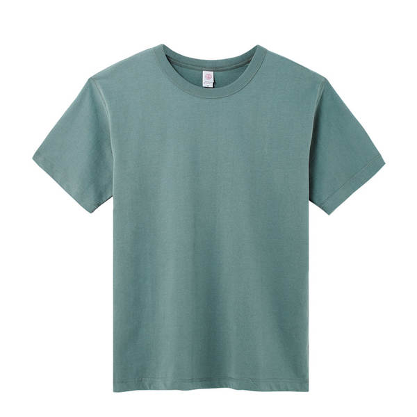 300 gramas Três agulhas de algodão puro de Xinjiang pesos pesados de algodão puro de algodão puro preto e branco T-shirts para homens de mangas curtas