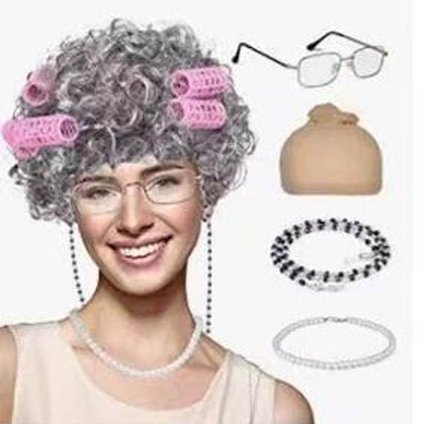 Penteado de Senhora Idosa para Cosplay