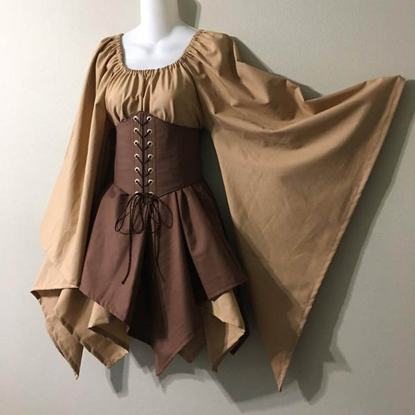 Vestido de longa-metragem feminino do drama medieval do Renascimento