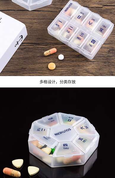 Caixa de Medicamentos Portátil 7 Dias
