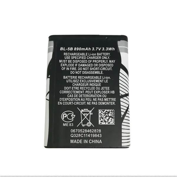 Bateria de Lítio Recarregável 890mAh