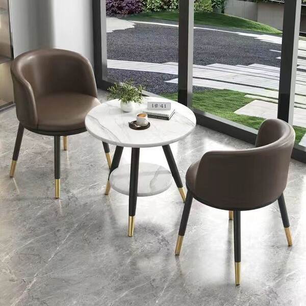 Mesa e cadeiras de varanda casual estilo nórdico moderno simples à moda intercâmbio