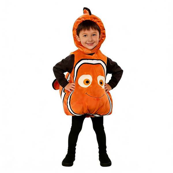 Nemo Clown Peixes Traje de Animação Submarino Total Mobilização Peixes Amarelos Papel de Dança de Halloween Performance Traje Nemo