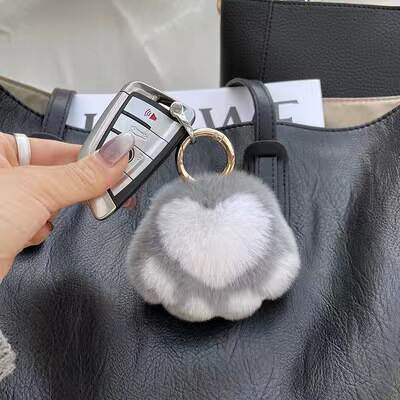 Pendente de Unha de Gato Peludo para Bolsa