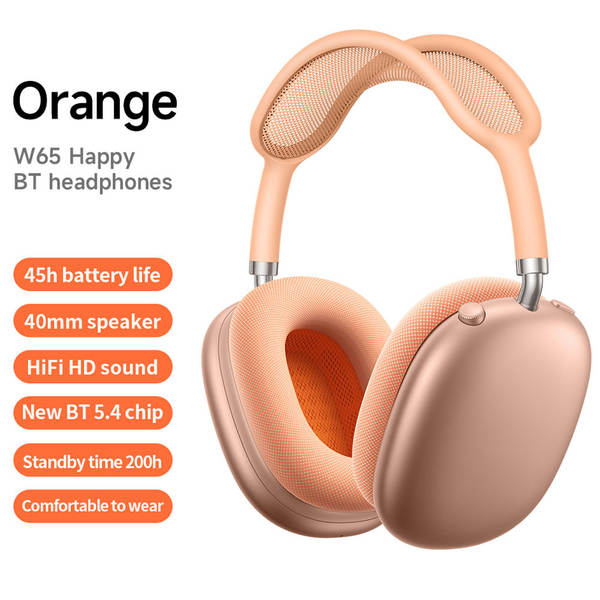 W65 Fone de ouvido sem fio Bluetooth headphone dobrável com cancelamento ativo de ruído - esporte