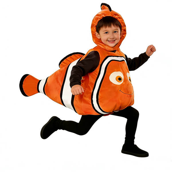 Nemo Clown Peixes Traje de Animação Submarino Total Mobilização Peixes Amarelos Papel de Dança de Halloween Performance Traje Nemo