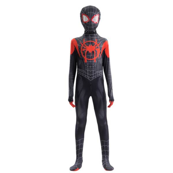 Homem-Aranha Vestido Herói Expedição Adulto Cosplay Vestido de Halloween Crianças Miles Vestido de Corpo