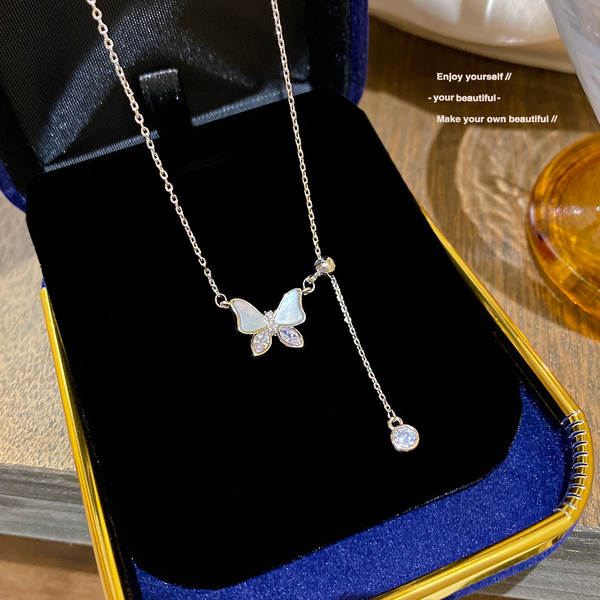 Colar feminino em titânio aço luxo não desbota versátil pendente sofisticado design exclusivo minimalista corrente clavícula acessório importação