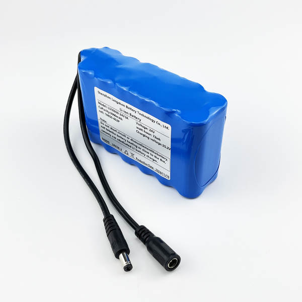 18650 bateria de lítio 24v5200mah bateria de grande capacidade de armazenamento de energia 18650 bateria de lítio triplo