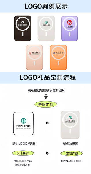 MagSafe sem fio 3C mini carregador de imersão magnética carregador instantâneo pequeno e conveniente presente personalizado LOGO potência móvel